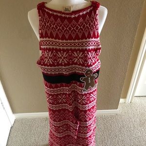 Knit Christmas Overalls size woman’s large